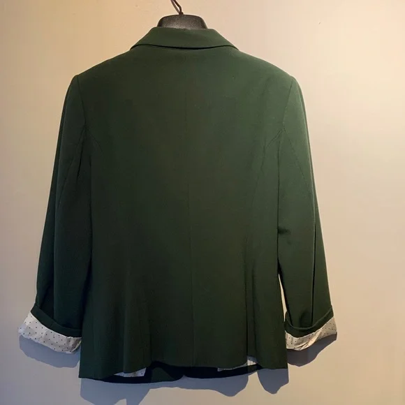 Kensie Women's Dark Green Single-Button Blazer Sz M - Picture 4 of 16